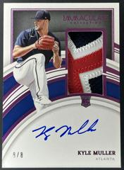 Kyle Muller [Patch Autograph Pink] Baseball Cards 2022 Panini Immaculate Prices
