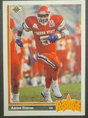 Aaron Craver [Star Rookie] #19 Football Cards 1991 Upper Deck Prices