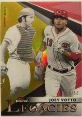 Joey Votto, Johnny Bench [Gold Refractor] #FL-JV Baseball Cards 2021 Topps Finest Legacies Prices