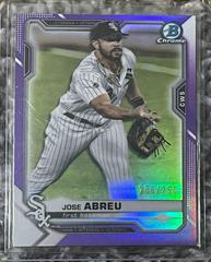 Jose Abreu [Purple Refractor] #4 Baseball Cards 2021 Bowman Chrome Prices