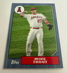 Mike Trout [Blue] Baseball Cards 2022 Topps Mini 1987 Prices