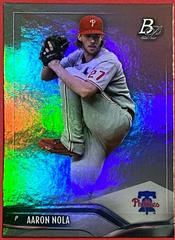 Aaron Nola #39 Baseball Cards 2021 Bowman Platinum Prices