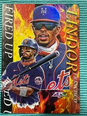 Francisco Lindor Baseball Cards 2021 Topps Fire Fired Up Prices