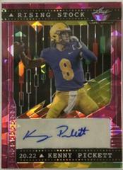 Kenny Pickett [Crystal Pink] #RS-KP1 Football Cards 2022 Leaf Valiant Autographs Rising Stock Prices