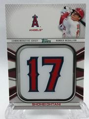Shohei Ohtani #JNM-SO Baseball Cards 2022 Topps Player Jersey Number Medallion Relics Prices