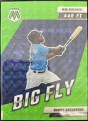 Randy Arozarena [Green Fluorescent] #BF-2 Baseball Cards 2022 Panini Mosaic Big Fly Prices