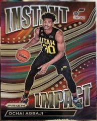 Ochai Agbaji #22 Basketball Cards 2022 Panini Prizm Instant Impact Prices