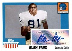 Alan Page Football Cards 2005 Topps All American Autograph Prices