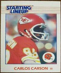 Carlos Carson Football Cards 1988 Kenner Starting Lineup Prices