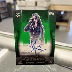 Sasha Banks [Green] Wrestling Cards 2021 Topps WWE Autographs Prices