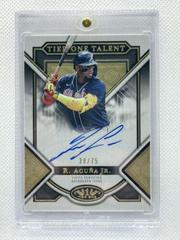Ronald Acuna Jr. #T1TA-RA Baseball Cards 2023 Topps Tier One Talent Autographs Prices