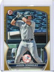Jasson Dominguez [Gold] #BP-18 Baseball Cards 2023 Bowman Paper Prospects Prices