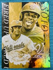 Juan Soto [Gold Minted] Baseball Cards 2021 Topps Fire Fired Up Prices