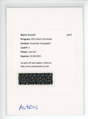 Jose Siri [Autograph] #6 Baseball Cards 2022 Panini Chronicles Essentials Prices