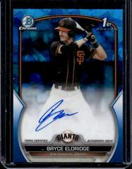 Bryce Eldridge #CDA-BE Baseball Cards 2023 Bowman Draft Chrome Sapphire Prospect Autograph Prices