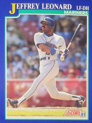 Jeffrey Leonard #44 Baseball Cards 1991 Score Prices