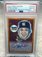 Derek Jeter [Orange] #UVA-DJ Baseball Cards 2023 Topps Chrome Ultraviolet All Stars Autographs Prices