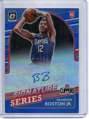 Brandon Boston Jr. [Blue] Basketball Cards 2021 Panini Donruss Optic Signature Series Prices