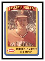 Johnnie LeMaster #68 Baseball Cards 1990 Swell Greats Prices