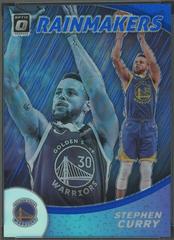 Stephen Curry [Blue] #4 Basketball Cards 2019 Panini Donruss Optic Rainmakers Prices