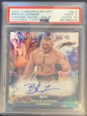 Brock Lesnar [Gold] #OA-BLS Ufc Cards 2021 Panini Chronicles UFC Origins Autographs Prices