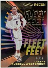 Russell Westbrook [Gold] #5 Basketball Cards 2022 Panini Recon Fleet Feet Prices