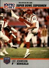 Lee Johnson #117 Football Cards 1990 Pro Set Super Bowl 160 Prices