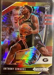 Anthony Edwards [Black Gold Prizm] #1 Basketball Cards 2020 Panini Prizm Draft Picks Prices