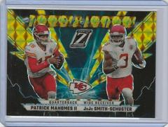 Patrick Mahomes II , JuJu Smith-Schuster [Gold] Football Cards 2022 Panini Zenith Thunder and Lightning Prices
