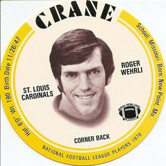 Roger Wehrli Football Cards 1976 Crane Discs Prices