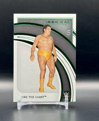 Andre The Giant [Green] #96 Wrestling Cards 2022 Panini Immaculate WWE Prices