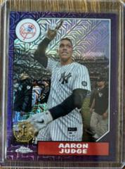 Aaron Judge [Purple] #T87C2-84 Baseball Cards 2022 Topps Silver Pack 1987 Chrome Series 2 Prices
