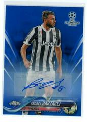 Andrea Barzagli [Autograph Blue Refractor] #39 Soccer Cards 2017 Topps Chrome UEFA Champions League Prices
