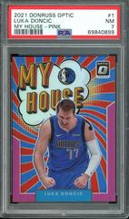 Luka Doncic [Pink] Basketball Cards 2021 Panini Donruss Optic My House Prices