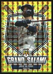 Jose Altuve [Reactive Yellow] Baseball Cards 2022 Panini Mosaic Grand Salami Prices