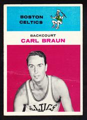 Carl Braun Basketball Cards 1961 Fleer Prices