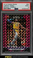 LeBron James [Purple] Basketball Cards 2018 Panini Prizm Mosaic Prices