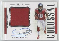 Calvin Ridley Football Cards 2018 National Treasures Rookie Colossal Signatures Prices