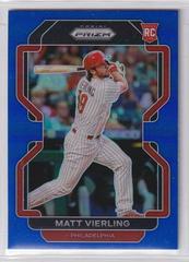 Matt Vierling [Blue Prizm] #1 Baseball Cards 2022 Panini Prizm Prices