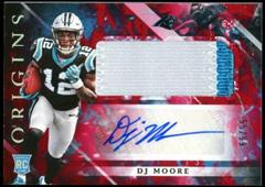 DJ Moore [Red] Football Cards 2018 Panini Origins Rookie Autographs Prices