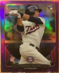 Aaron Hicks [Purple Refractor] #9 Baseball Cards 2013 Bowman Chrome Prices