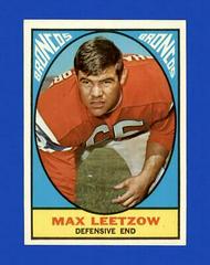 Max Leetzow #40 Football Cards 1967 Topps Prices