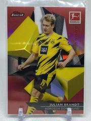 Julian Brandt [Red Refractor] Soccer Cards 2020 Topps Finest Bundesliga Prices