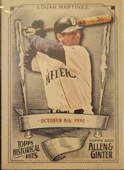 Edgar Martinez Baseball Cards 2021 Topps Allen & Ginter Historic Hits Prices