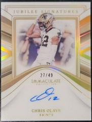 Chris Olave #8 Football Cards 2023 Panini Immaculate Jubilee Signature Prices