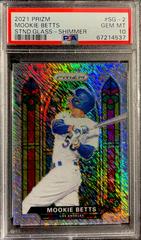 Mookie Betts [Shimmer Prizm] #SG-2 Baseball Cards 2021 Panini Prizm Stained Glass Prices
