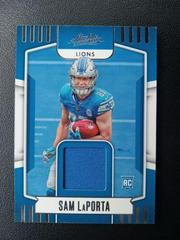 Sam LaPorta #ARM-12 Football Cards 2023 Panini Absolute Rookie Materials Prices