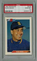 Russ Swan #378 Baseball Cards 1992 Bowman Prices