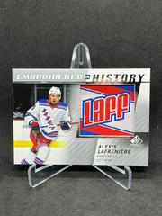 Alexis Lafreniere Hockey Cards 2021 SP Game Used Embroidered in History Prices