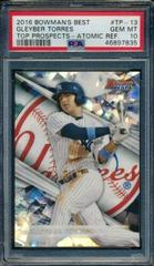 Gleyber Torres [Atomic Refractor] #TP-13 Baseball Cards 2016 Bowman's Best Top Prospects Prices